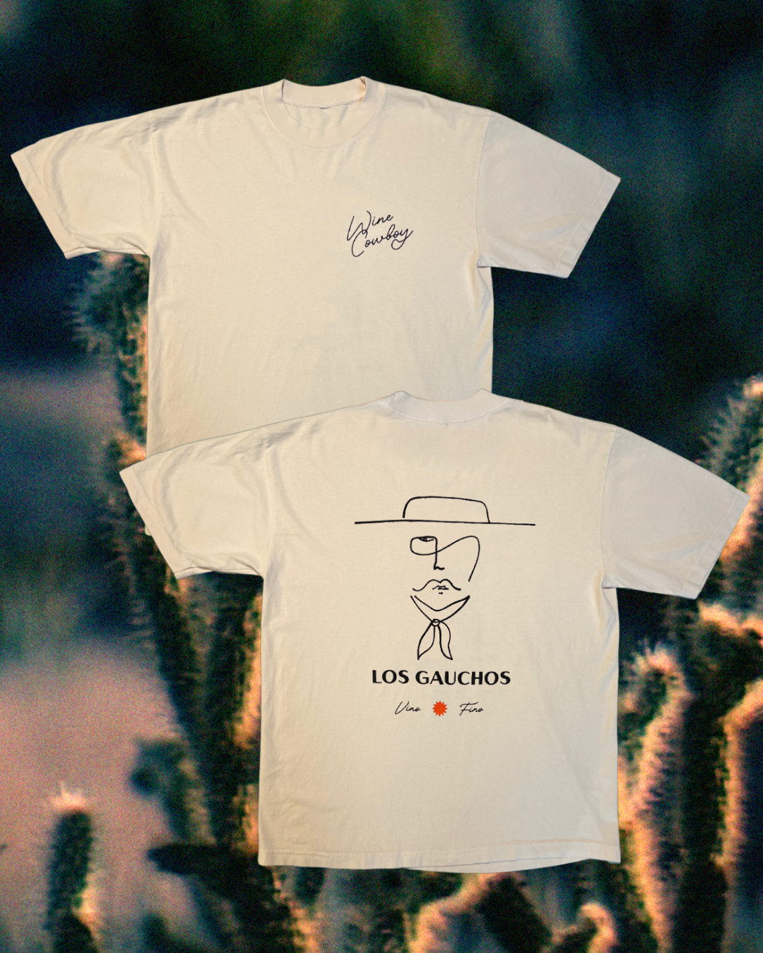 Featured product image displaying Los Gaucho's Wine Cowboy Tee